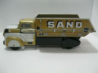 Vintage Marx Sand and Gravel Tin Dump Truck 1950 ' s 3