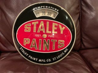 Staley Paint Advertising Bathroom Scale Thermometer - Vintage,