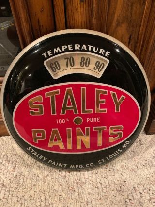 Staley Paint Advertising Bathroom Scale Thermometer - Vintage, 5
