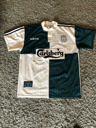 Liverpool Away Shirt 95/96 Mens Large Retro Vintage