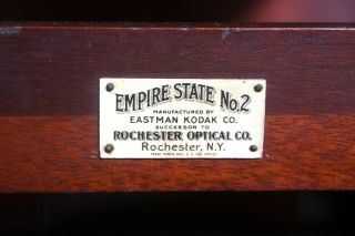c1908 HUGE 8x10 Kodak Empire State No 2 Vintage Camera,  for display 3