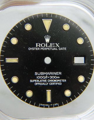 Vintage Rolex Submariner 16610 16800 168000 Tropical Black Watch Dial