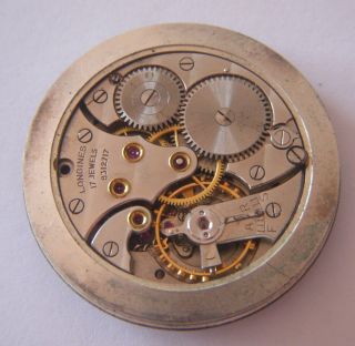 Vintage Longines wristwatch movement & dial - Cal 12.  68z - 6
