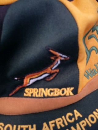 SOUTH AFRICA SPRINGBOKS INTERNATIONAL PLAYERS RUGBY CAP.  VERY RARE - LOOK 4