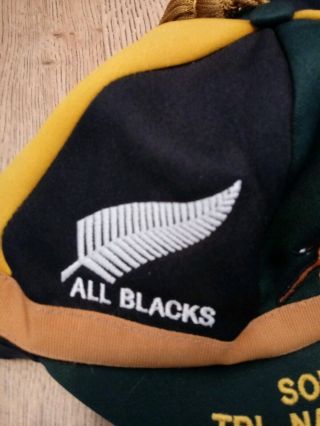 SOUTH AFRICA SPRINGBOKS INTERNATIONAL PLAYERS RUGBY CAP.  VERY RARE - LOOK 5
