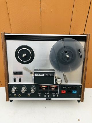 Vintage Teac 2300s Stereo Tape Deck Reel To Reel W/ Power Cord Parts Repairs