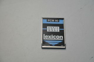 Rare Lexicon Pcm - 80 Algorithm Card Dual Fx V1.  0 Usa Made Audio Software Pcm80