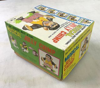 Vintage Daishin Musical Jolly Chimp Mechanical Toy Used/Works 3