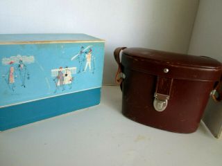 Vintage Carl Zeiss Binoculars Jena Deltrintem 8x30 Case & Box 2