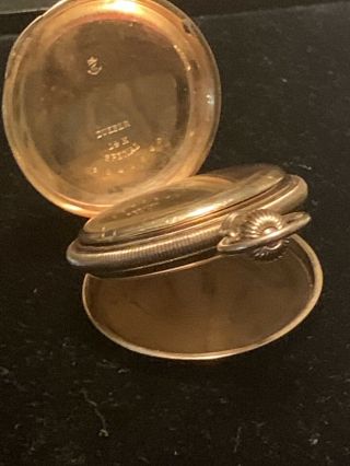 Elgin 6 Size Pocket Watch 14k Duber Special Hunter Case Circa 1893