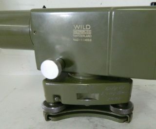 Vintage Wild Heerbrugg Leica NA2 Surveying Level Equipment Precise Level 3 4