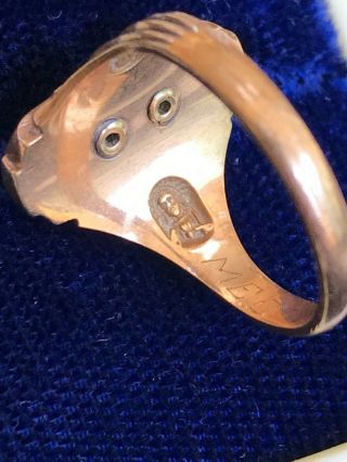 Vintage 1958 ND University of Notre Dame Class Ring 10K Gold Jesus & Mary Inside 4