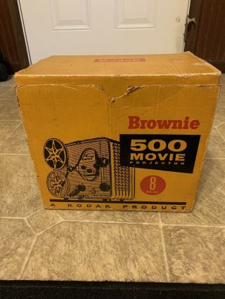 Vintage Kodak Brownie 500 8mm Film Movie Projector 5