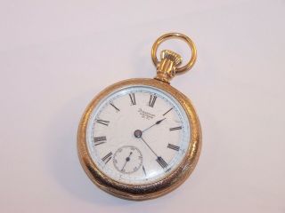1891 Waltham 16s 7 Jewel No.  20 Gold Filled Half Hunter Case Pocket Watch