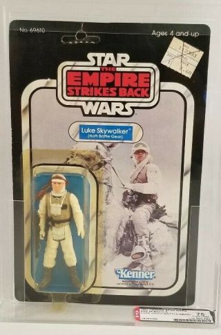 Vintage Kenner 1982 Star Wars Esb 48 Back Luke Skywalker Hoth Afa 75 (70 - 85 - 80)