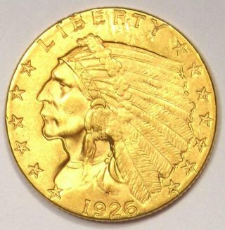 1926 Indian Gold Quarter Eagle $2.  50 Coin - - Rare Coin