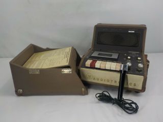 Vintage Audiotronics 130a Portable Cassette Recorder & Player