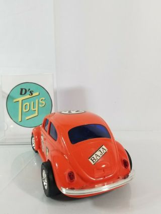 Vintage Battery Operated Non - Fall Mystery Bump ' N Go Playboy Beetle 2