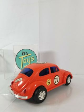 Vintage Battery Operated Non - Fall Mystery Bump ' N Go Playboy Beetle 3