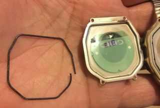Rare Two Casio BP - 100 Blood Pressure Monitor Watch Made In Japan 8