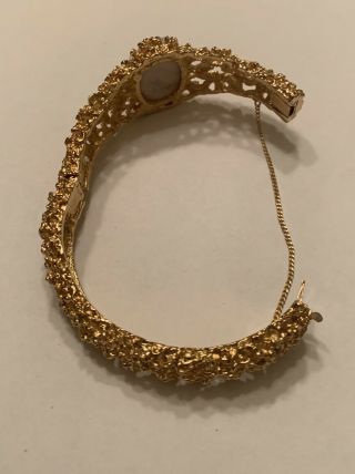 PANETTA Rare Vintage Gold Tone Crystal Bangle Bracelet [CLEAN] 4