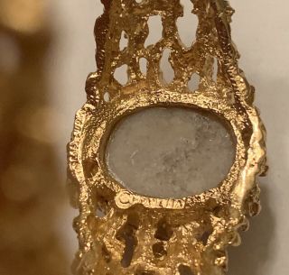 PANETTA Rare Vintage Gold Tone Crystal Bangle Bracelet [CLEAN] 5
