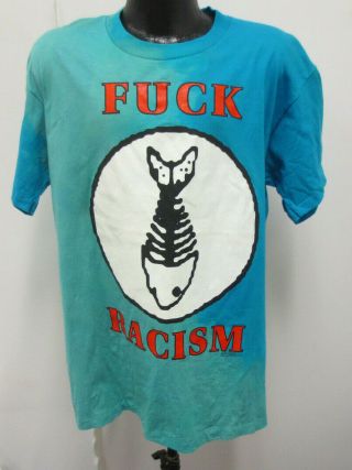Fishbone Xl Shirt Rock & Roll Band Anvil F K Racism Brockum Vintage