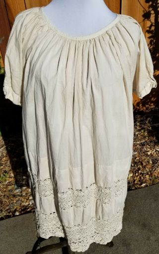 Magnolia Pearl Antique White Cotton Remy Dress Crochet Lace
