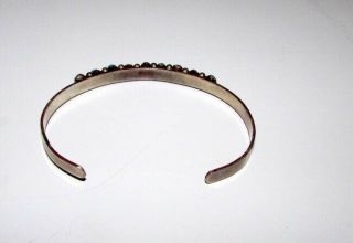 Old Pawn/Vintage Navajo and Zuni Natural Turquoise SS Cuff Bracelets (4) 8