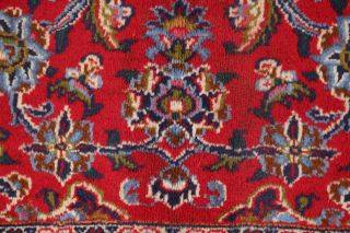 Traditional Floral Vintage Oriental Area Rug Wool Hand - Knotted RED Carpet 10x13 3