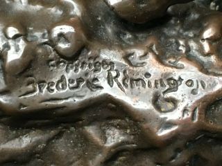 Vintage Frederic Remington Bronze Statue or Sculpture “Mountain Man” (10 1/4 