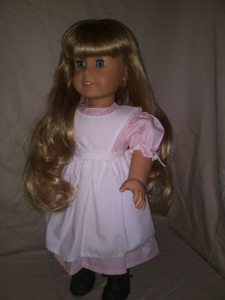 American Girl Doll Kristen Larson Pleasant Company Ooak Long Hair Birthday Dress