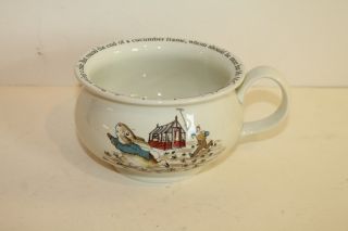 Vintage Wedgwood China Beatrix Potter Peter Rabbit Open Chamber Pot