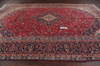 Vintage Traditional Floral Oriental Area Rug Hand - Knotted Wool Red Carpet 9 