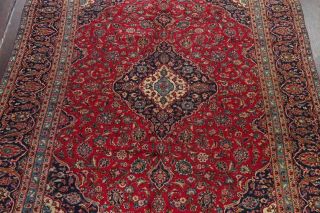 Vintage Traditional Floral Oriental Area Rug Hand - Knotted Wool RED Carpet 9 ' x13 ' 4