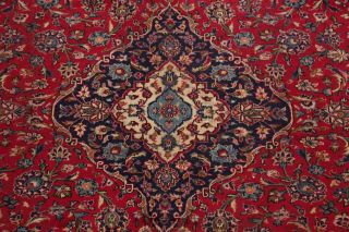 Vintage Traditional Floral Oriental Area Rug Hand - Knotted Wool RED Carpet 9 ' x13 ' 5