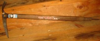 Vintage Camp Interalp Ice Axe Pick,  Cn Fd 30 Inch Mad In Italy