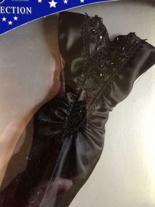 Vintage Gene Marshall Outfit Beaded Black Glamor Dress MIB Ashton Drake MIB 3