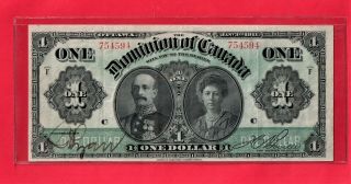 Rare Key Date 1911 Dominion Of Canada One Dollar