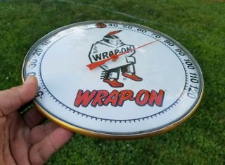 Vintage Wrap - On Advertising Thermometer 10 