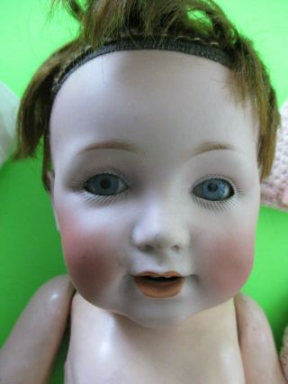 Antique Composition Doll 8 1/2 " Hand Painted Jointed 1920 