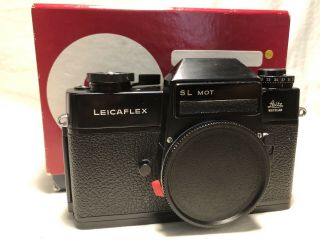 Rare Black Paint Leicaflex Sl Mot Leica Leitz Sl2 Vintage R M