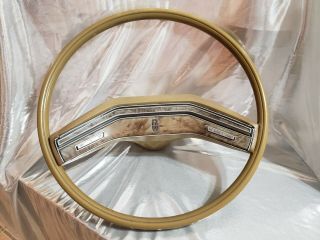 Oem Vintage 1972 - 1979 Lincoln Mark & Continental Steering Wheel With Horn Pad
