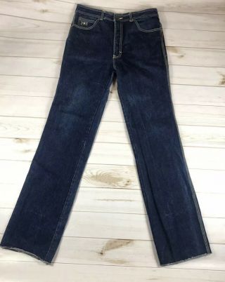 Vintage Sergio Valente Mens Dark Wash Jeans Size 34x36 (32x35)