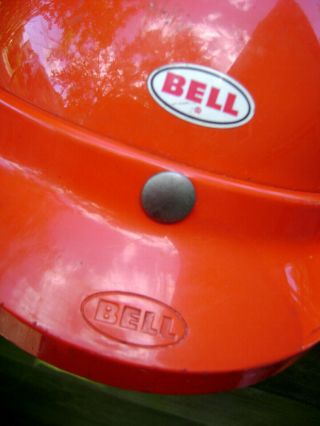 Vintage 1970 ' s BELL Toptex 500X motorcycle HELMET size 7 - 1/8 - for restoration 2