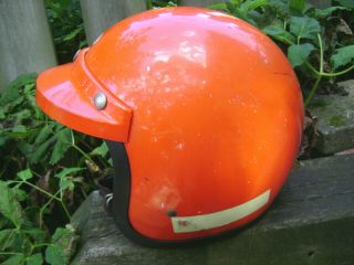 Vintage 1970 ' s BELL Toptex 500X motorcycle HELMET size 7 - 1/8 - for restoration 4