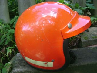 Vintage 1970 ' s BELL Toptex 500X motorcycle HELMET size 7 - 1/8 - for restoration 5