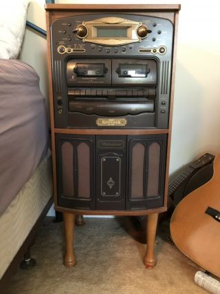 Vintage Record Player Teac Nostalgia Gf - 680 Radio Am/fm Record Player