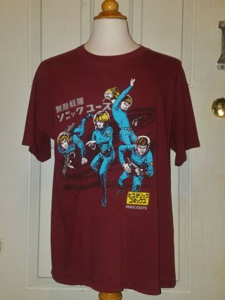 1992 Vtg 90s Sonic Youth Japanese Tour Astronauts T Shirt Xl Grunge Alternative