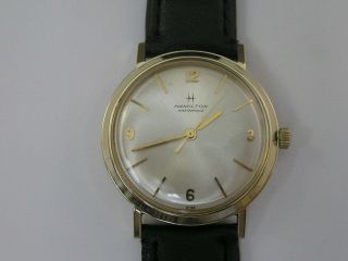 Vintage Hamilton Masterpiece Watch Solid 14k Yellow Gold